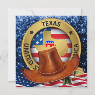 Patriotische Einladung der Republikaner Texas - sr