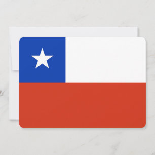 Patriotische Einladungen mit Chile-Flagge
