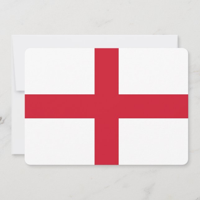 Patriotische Einladungen mit der Flagge Englands (Vorderseite)