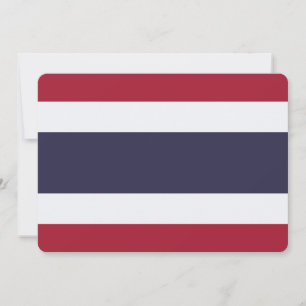 Patriotische Einladungen mit der Flagge Thailands