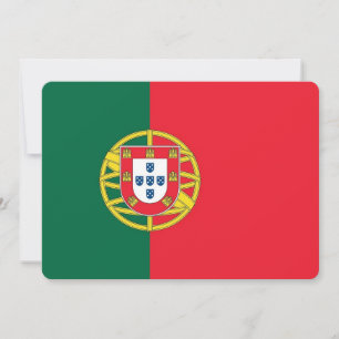Patriotische Einladungen mit portugiesischer Flagg