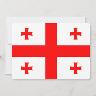 Patriotische Einladungen unter der Flagge Georgien