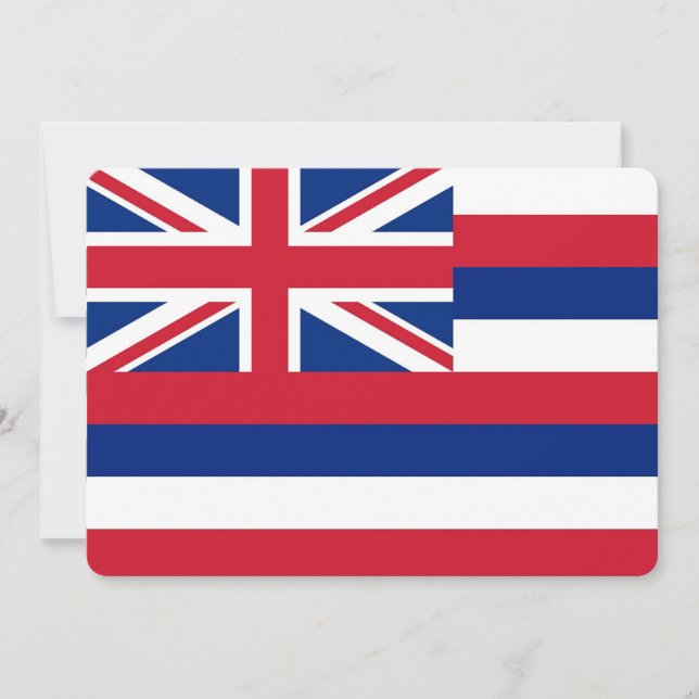 Patriotische Einladungen unter der Flagge Hawaiis (Vorderseite)