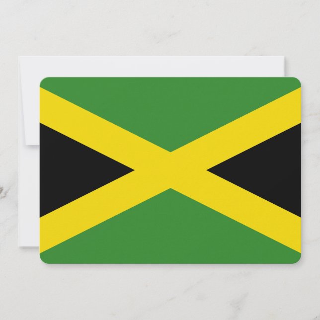 Patriotische Einladungen unter der Flagge Jamaikas (Vorderseite)