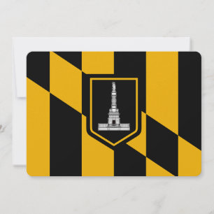 Patriotische Einladungen unter der Flagge von Balt