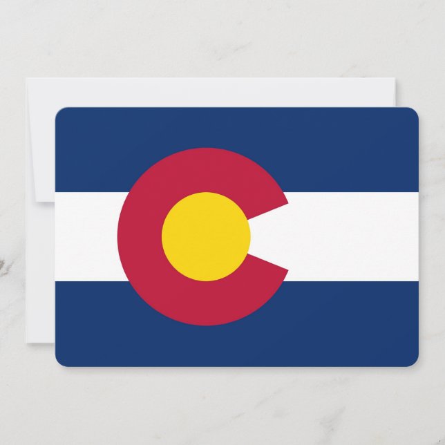 Patriotische Einladungen unter der Flagge von Colo (Vorderseite)