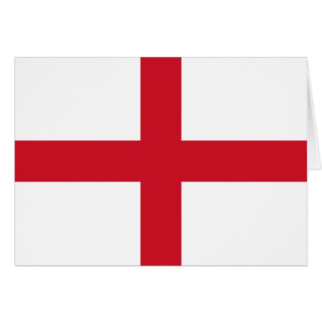 Patriotische englische Flagge (Vorderseite (Horizontal))