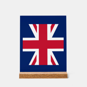 Patriotische englische Flagge Acrylschild