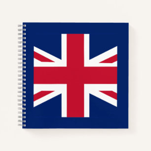Patriotische englische Flagge Notizbuch