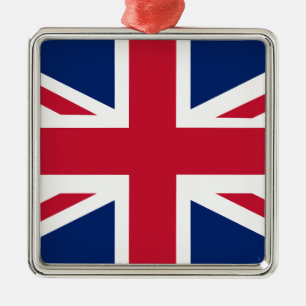 Patriotische englische Flagge Ornament Aus Metall