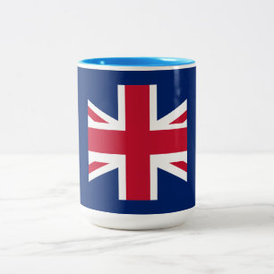 Patriotische englische Flagge Zweifarbige Tasse