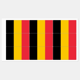 Patriotische Etiketten mit belgischer Flagge