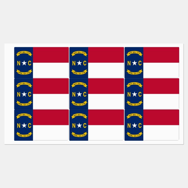 Patriotische Etiketten mit der Flagge des Staat No (Blatt)