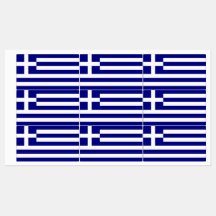 Patriotische Etiketten mit der Flagge Griechenland