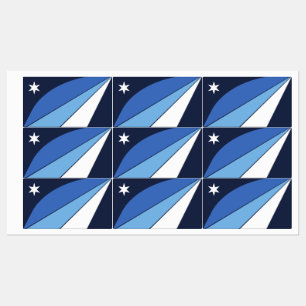 Patriotische Etiketten mit Flagge von Kolumbien