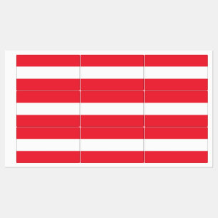 Patriotische Etiketten mit österreichischer Flagge
