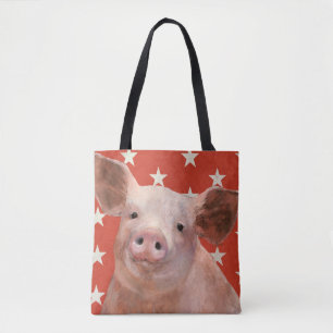 Patriotische Farm - Schwein Tasche