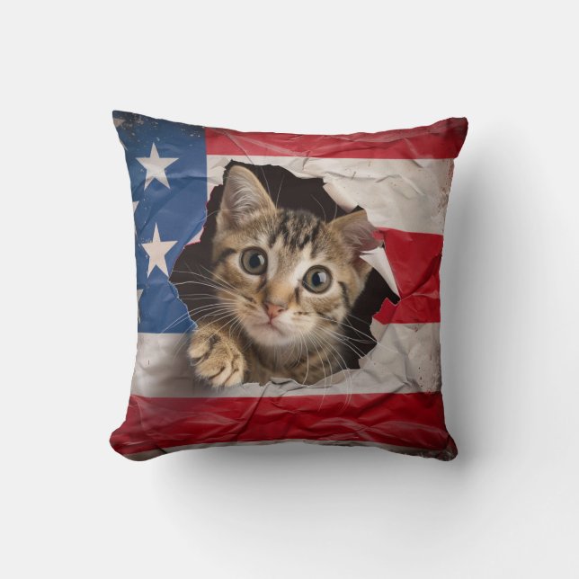 Patriotische Feier Kissen (Vorderseite)