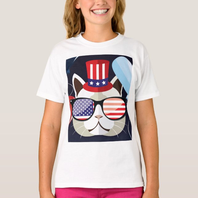 Patriotische Feier T-Shirt (Vorderseite)