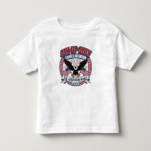 Patriotische Feier zum 4. Juli Wiedervereinigung Kleinkind T-shirt
