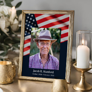 Patriotische Feier zum Leben unter amerikanischer  Poster
