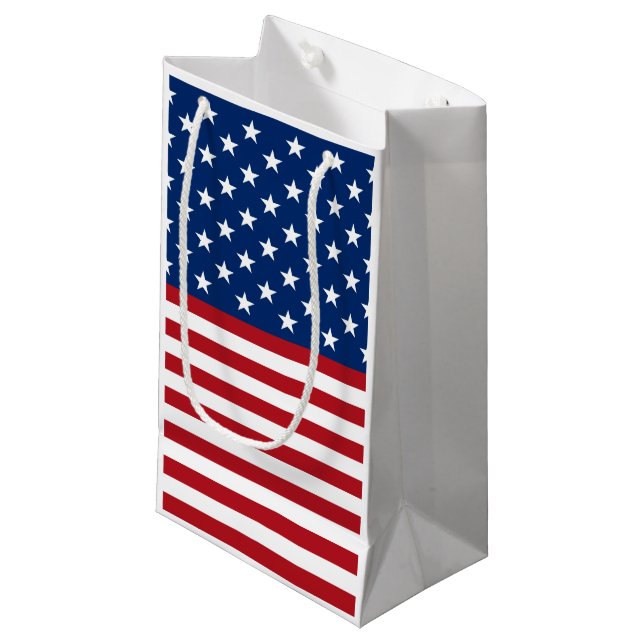 Patriotische Flag Muster kleine Geschenktasche Kleine Geschenktüte (Vorderseite Schrägansicht)