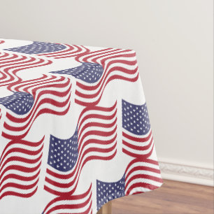 Patriotische Flagge 4. Juli Tableclout Tischdecke