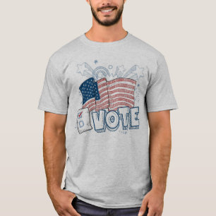 Patriotische Flagge Abstimmung Männer T - Shirt