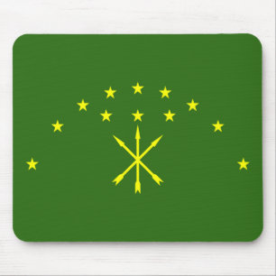 Patriotische Flagge Adygeas Mousepad