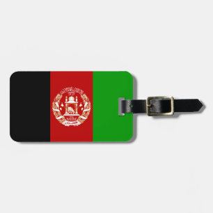 Patriotische Flagge Afghanistans Gepäckanhänger