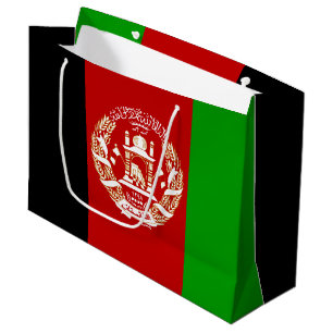 Patriotische Flagge Afghanistans Große Geschenktüte