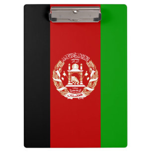 Patriotische Flagge Afghanistans Klemmbrett