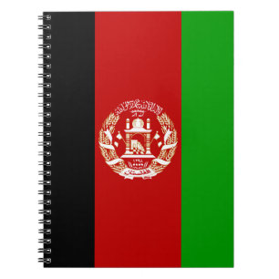 Patriotische Flagge Afghanistans Notizblock