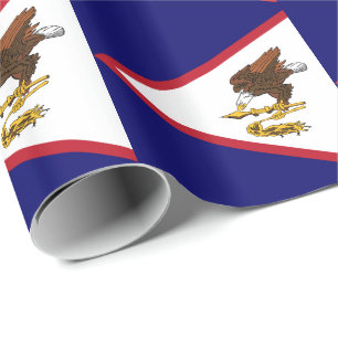 Patriotische Flagge Amerikanisch-Samoas Geschenkpapier