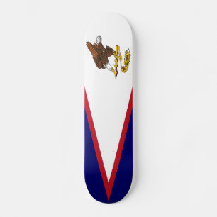 Patriotische Flagge Amerikanisch-Samoas Skateboard