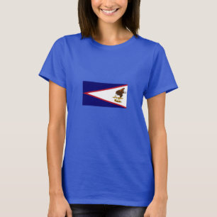 Patriotische Flagge Amerikanisch-Samoas T-Shirt