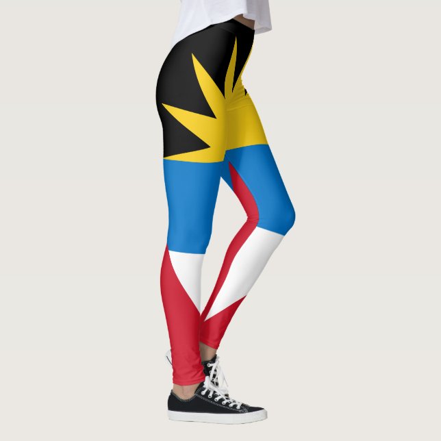 Patriotische Flagge Antigua und Barbuda Leggings (Rechts)
