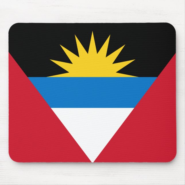Patriotische Flagge Antigua und Barbuda Mousepad (Vorne)
