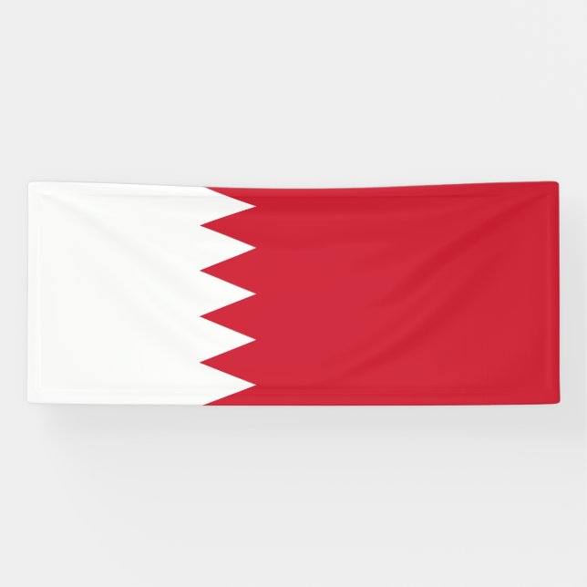 Patriotische Flagge Bahrains Banner (Horizontal)