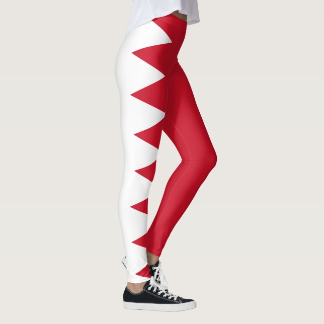 Patriotische Flagge Bahrains Leggings (Rechts)
