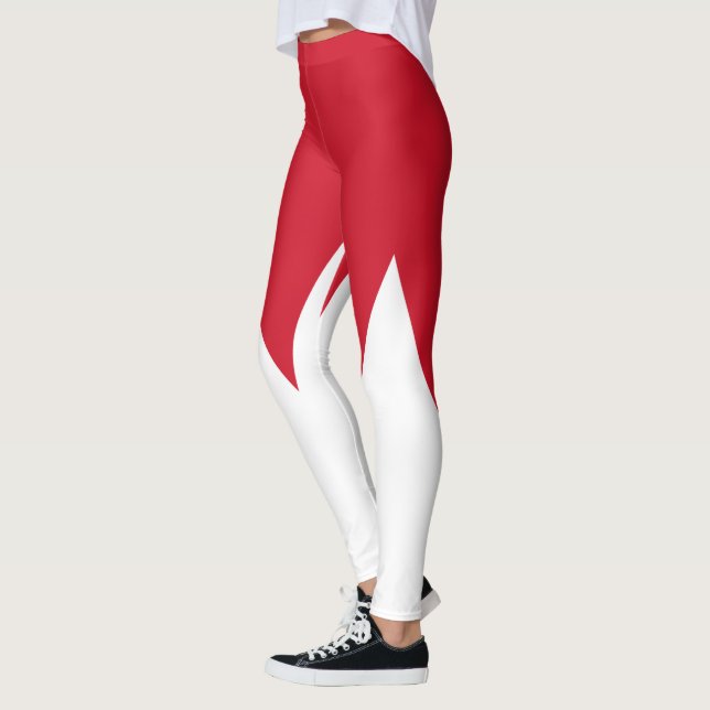 Patriotische Flagge Bahrains Leggings (Links)