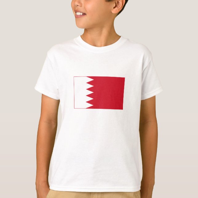 Patriotische Flagge Bahrains T-Shirt (Vorderseite)