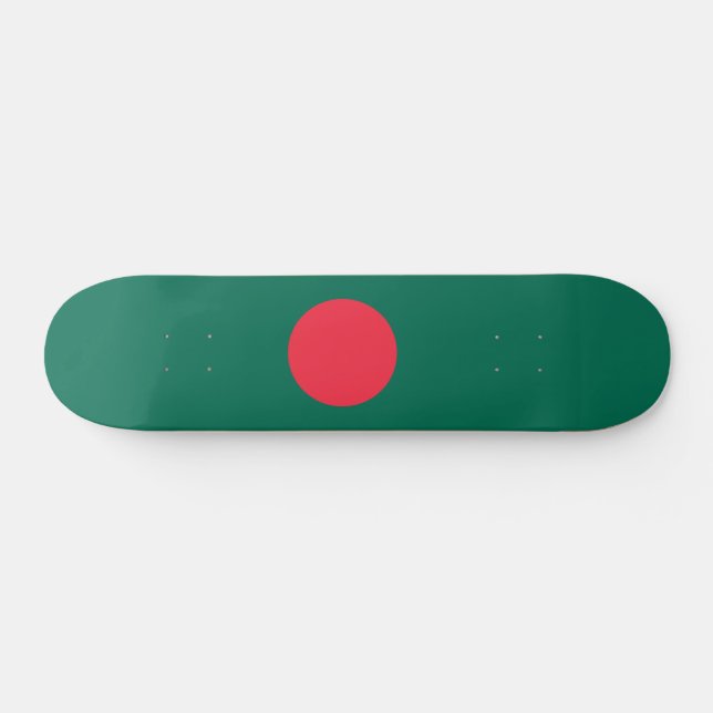 Patriotische Flagge Bangladeschs Skateboard (Horizontal)