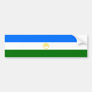 Patriotische Flagge Baschkortostans Autoaufkleber