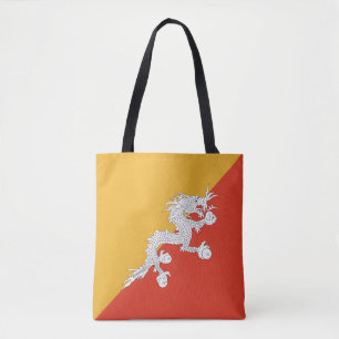 Patriotische Flagge Bhutans Tasche