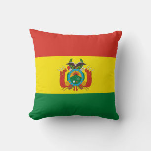 Patriotische Flagge Boliviens Kissen