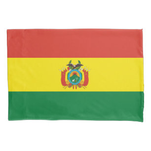 Patriotische Flagge Boliviens Kissenbezug