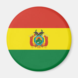 Patriotische Flagge Boliviens Magnet
