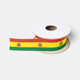 Patriotische Flagge Boliviens Satinband