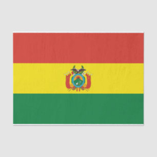 Patriotische Flagge Boliviens Seidenpapier